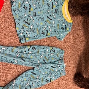 Kidgets Aqua and Yellow Kids Pajama Top